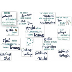 Stickserie - Sprüche At Work 2